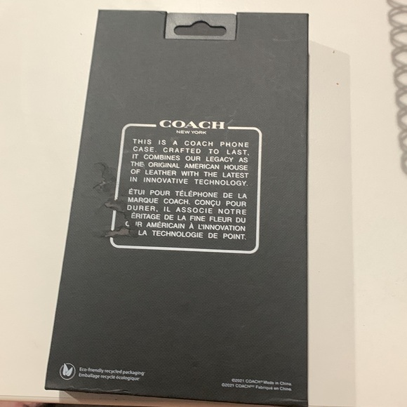 NWT Coach Brown iPhone 13 leather slim wrap case - Picture 3 of 4